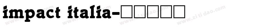 impact italia字体转换